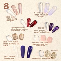Échantillons de présentation d'ongles transparents 120 pièces/sac – Nuancier d'ongles en bois massif haute transparence pour l'affichage des vernis gel UV