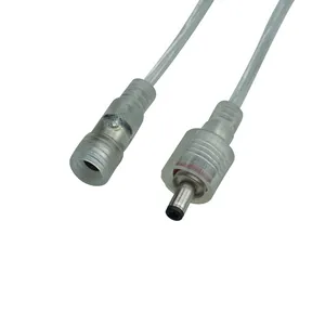 transparent cable dc connector DC5521 waterproof connector waterproof DC power connector 5.5 x 2.1mm jack