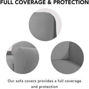 Funda de Sofá Elástica de 4 Piezas en Oferta, Funda de Sofá Jacquard Elástica para Sofás de 3 Plazas, Funda de Sofá Elástica para Sala de Estar - Product Image 3