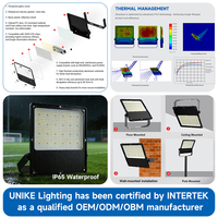 Reflector LED para Exteriores con Ahorro de Energía, Impermeable IP66, Carcasa de Aleación de Aluminio Fundido a Presión, 50W 100W 150W 200W 250W 300W