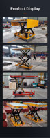 Table élévatrice à ciseaux hydraulique personnalisable, plateforme fixe robuste pour la manutention de marchandises et de matériaux en entrepôt