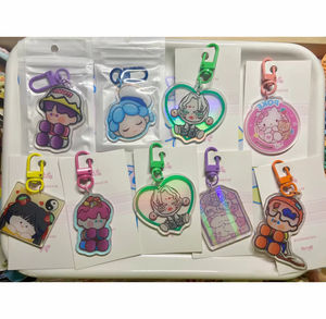 Cartoon <span class=keywords><strong>Sonic</strong></span> Vector Personajes Llaveros Prower Knuckles Echidna Amy Rose Doctor Eggman Sliver Shadow Acrílico Plástico Plata - Product Image 4