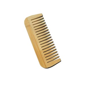 Peigne en bois de bambou à dents larges Portable pour la maison à la mode <span class=keywords><strong>poux</strong></span> cuir chevelu Massage outil de coiffure usine Offre Spéciale coiffure - Product Image 5