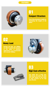 ล้อ PU ทนทานต่อการสึกหรอ ได้รับการรับรองมาตรฐาน CE ของ BIBO TZBOT รับน้ำหนักได้ 800 กก. สำหรับหุ่นยนต์โลจิสติกส์ AMR ในคลังสินค้า - Product Image 4