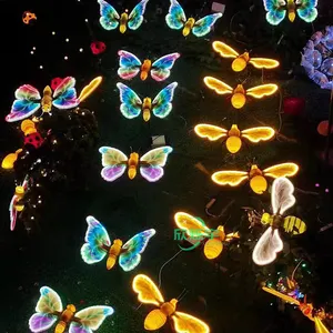 Открытый парк газон украшения водонепроницаемый тематический свет светодиодный пчелиный мотив свет