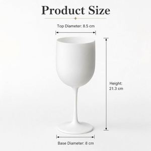 Copa de Vino de Plástico Irrompible Libre de BPA, Reutilizable, de Color Sólido, para Campamentos al Aire Libre, Fiestas en la Piscina, Bodas - Product Image 3