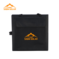 Ollin Panneau Solaire Pliable 300W 6 Pièces, Banque de Charge Solaire Portable à Haute Efficacité, Noir