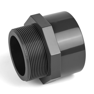 Phụ kiện đường ống uPVC tiêm nam Adapter DIN tiêu chuẩn PVC carton OEM ép phun keo PVC kết nối - Product Image 2