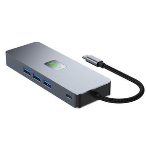 อุปกรณ์8-in-1 Docking Station USB USB3.0, HDMI 4K, DP, 100W PD, sd/tf, RJ45ฮับ USB-C - Product Image 2