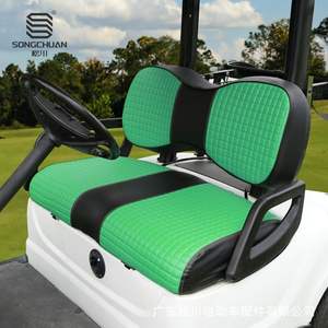 Coussin de siège en cuir pour voiturette de golf Yamaha G29 avec dossier ; Couleur et texture sélectionnables, fabricant direct - Product Image 5