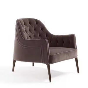 <span class=keywords><strong>Fauteuil</strong></span> de canapé en tissu de chaise de loisirs en <span class=keywords><strong>bois</strong></span> de concepteur nordique pour l'usage de salon et d'hôtel pour des bébés et des enfants - Product Image 1