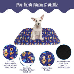 Famicheer, alfombrilla impermeable <span class=keywords><strong>para</strong></span> alimentación de <span class=keywords><strong>perros</strong></span> y gatos, almohadillas <span class=keywords><strong>para</strong></span> orinar <span class=keywords><strong>para</strong></span> <span class=keywords><strong>perros</strong></span> y cachorros de gran tamaño con secado rápido a prueba de fugas - Product Image 3