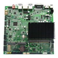 Placa base de PC Mini-ITX delgada de fábrica de alta calidad con DDR4 VGA 2 COM 5 SATA MSATA en Office