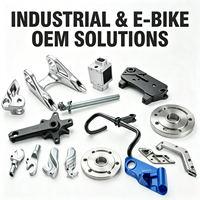 Forgage d'aluminium, usinage CNC et estampage métallique pour accessoires de vélo, pièces de vélo, surface thermolaquée, OEM