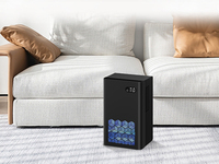 Déshumidificateur électrique portable automatique pour la maison avec écran tactile, réservoir d'eau de 2 L, faible niveau sonore, pour camping-car et usage domestique