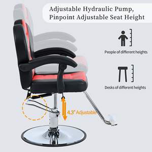 Sillón Clásico de Barbería DB con Bomba Hidráulica de Alta Resistencia para Salón Estilista Tatuajes con Rotación de 360° Material de Acero y Hierro - Product Image 4