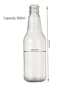 Bouteille de jus importée, bouteilles à boire, 500 ml, 350 ml, bouteille en verre ronde, jus, thé, 300 ml, 330 ml, 320 ml, boisson en verre - Product Image 6