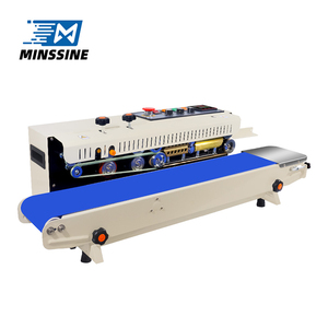 Máquina de Sellado Térmico Eléctrico Automática Continua Minssine con Control de Temperatura, Ancho de Sellado de 12 mm para Bolsas de Plástico/Papel de Aluminio/Sobres/Películas - Product Image 1