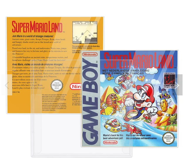 For Nintendo GBA GBC NGPC Clear Protective Case GB Protection Carts Clear CIB Case Sleeve Box for Cartridge Display Factory