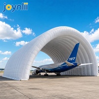 Hangar Gonflable en PVC Grande Portée, Étanche, à Montage Rapide, pour Avions et Stockage d'Engins Aériens
