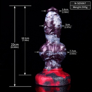 Animal Horse <b>Dildos</b> with Suction Cup Soft Silicone Fantasy Penis Anal Plug Prostate Massager Sex Toys for Women Men - Product Image 2