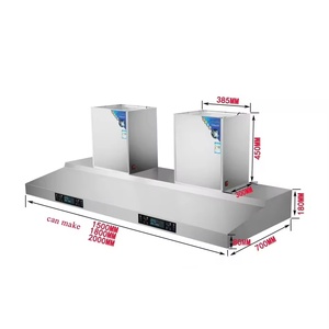 <span class=keywords><strong>Hotte</strong></span> de cuisine <span class=keywords><strong>professionnelle</strong></span> en acier inoxydable durable OEM, extracteur de fumée à double <span class=keywords><strong>moteur</strong></span> pour cuisine <span class=keywords><strong>professionnelle</strong></span> - Product Image 5
