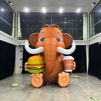 Ballon publicitaire gonflable géant personnalisé en forme de personnage de dessin animé Lemoon tenant un thé au citron, mascotte gonflable en tissu Oxford