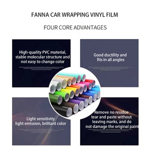 Pegamento de baja viscosidad de 1,52*17m, película de envoltura de vinilo para coche rosa con bayas de hielo metálicas ultrabrillantes, rollo de vinilo para envoltura de coche - Product Image 5