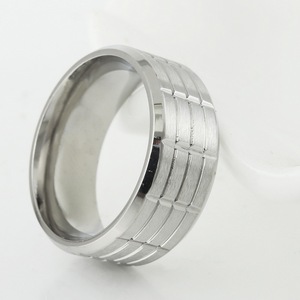 yunnique <b>Titanium</b> Steel <b>Ring</b> Geometric U Shape Unisex Fashion Jewelry Gift Steel Color - Product Image 4
