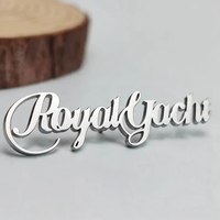 En gros : Pins et badges en émail personnalisés, broches de col, aimants et badges aimantés souvenirs avec alphabet grec, finition argentée