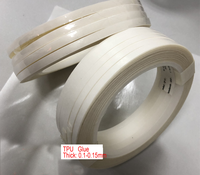 Lapisan tpu perekat panas mencair lem pita tpu Kelim pakaian lebar kustom untuk kain laminating