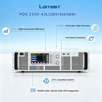 Fuente de Alimentación CC Programable de Alta Potencia de 6000W, 0-500V, 0~40A, Montaje en Rack 3U, Rango Automático, 93% de Eficiencia, Protección OVP/OCP, PDS