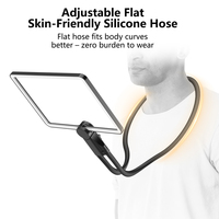 Rechargeable LED Neck Magnifier 5X Hands-Free Screen Magnifier with Dimmable Light for Low Vision