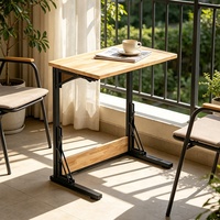 Table basse pliable de style industriel personnalisée, bureau portable pour ordinateur portable, plateau à collation, meubles de salon