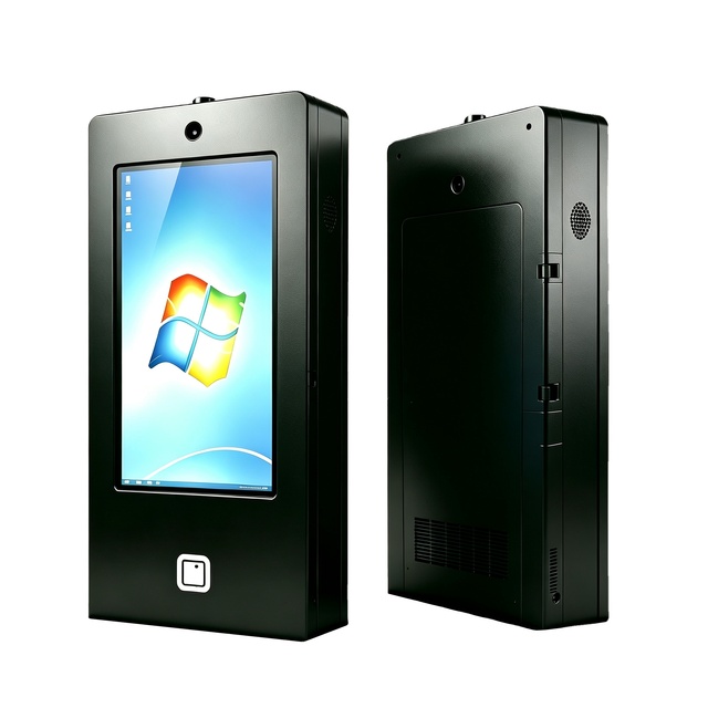 21.5" Outdoor Wall-mounted IP65 Waterproof High Brightness Touch Screen Payment Machine Kiosk with SDK QR Code Scanning Function