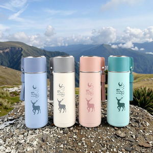 Vaso <span class=keywords><strong>de</strong></span> Agua <span class=keywords><strong>de</strong></span> Vidrio <span class=keywords><strong>de</strong></span> Doble Capa <span class=keywords><strong>de</strong></span> 450 ml, Portátil, Bonito y Resistente al Calor, Venta al por Mayor <span class=keywords><strong>de</strong></span> Fábrica - Product Image 4