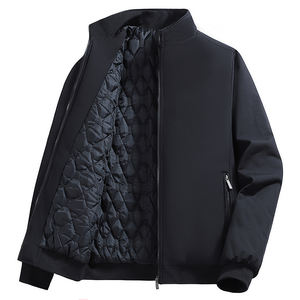 Veste courte en duvet d'eider blanc brillant, style hiver 2025, décontractée, ample, pour homme - Product Image 1