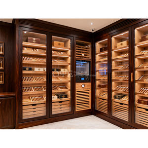 Humidor de Vidrio Personalizado para Tabaco, Hecho a Mano, Diseño Clásico, Gabinete para Cigarros de Cedro Español - Product Image 6