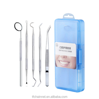 Aiguille dentaire chaude miroir pince à épiler Instrument dentaire outils dentaires chirurgicaux grattoir à langue Kit de soins Hygeian Oral