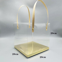 Vente en gros Sac d'emballage en plastique transparent Boîte en plastique pour dessert Boîtes en plastique pour plantes