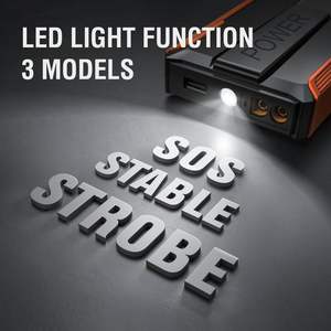 <span class=keywords><strong>Utrai</strong></span> voiture saut démarreur multi-fonction outils d'urgence <span class=keywords><strong>2000A</strong></span> 12V courant de pointe LED lampe de poche batterie externe voiture Jumpstart en gros - Product Image 3