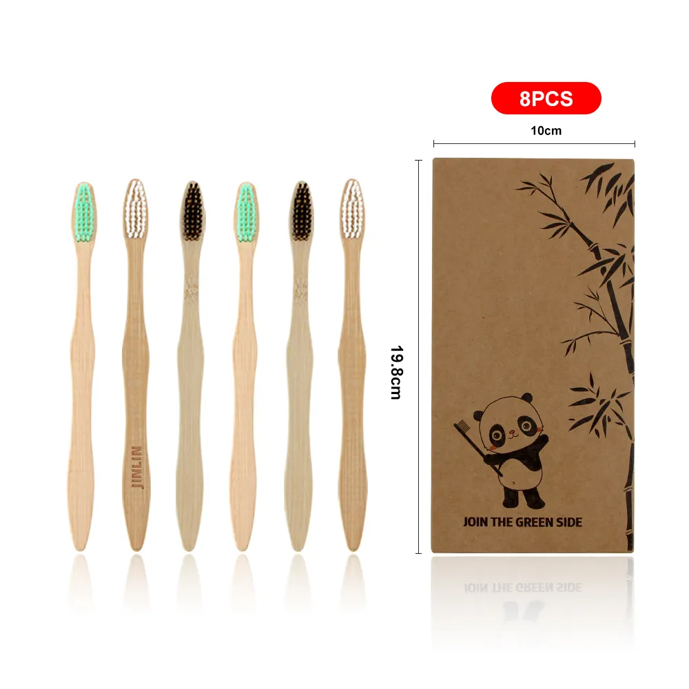 Zero Waste Wholesale Green Ultrasoft Traveling Size Whitening Bamboo Toothbrush