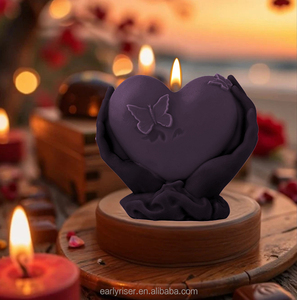 Đầu Riser Nến Khuôn Giữ Tình Yêu Trong Tay Valentine Của Ngày Nhựa Đúc Silicone Khuôn Cho Tự Làm Hương Liệu Nến Sáp - Product Image 3