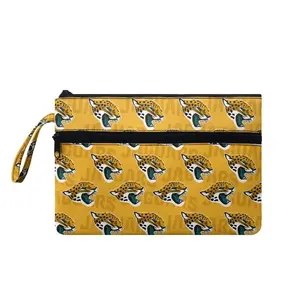 Женский кошелек на молнии с несколькими слотами для карт, сумка-клатч, Легкий Кошелек для футбольной команды JACKSONVILLE JAGUARS