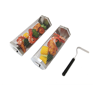 Ensemble de paniers de cuisson hexagonaux roulants peu encombrants en acier inoxydable avec poignée en PP, <span class=keywords><strong>kit</strong></span> d'outils de cuisson pour légumes emboîtables - Product Image 5