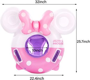 Flotador <span class=keywords><strong>de</strong></span> Natación con Lazo Rosa, Forma <span class=keywords><strong>de</strong></span> Orejas <span class=keywords><strong>de</strong></span> <span class=keywords><strong>Mickey</strong></span> para Niños, Inflable, para Niñas, para Fiestas <span class=keywords><strong>de</strong></span> Verano - Product Image 2
