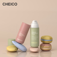 Flacon pompe sans air 30ml 50ml 100ml 120ml, emballage cosmétique sous vide cylindrique pour crème contour des yeux, lotion, sérum, impression sérigraphique OEM