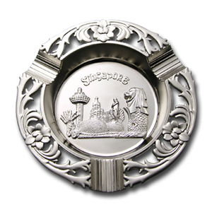 Luxury Mini Portable Die-Cut 3D Design Metal Cigarette <b>Ceramic</b> Swiss Souvenir <b>Ashtray</b> - Product Image 6