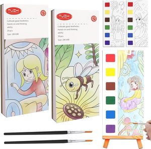 ระบายสีด้วยน้ำหนังสือสำหรับเด็กชุดภาพวาดสีน้ำมายากลพร้อมแปรง<span class=keywords><strong>2</strong></span>เล่มสำหรับเด็กวัยหัดเดิน - Product Image 3