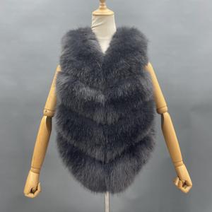 Janefur Mujeres Moda Abrigos Invierno y Otoño Delgado Chaleco de Piel Falsa - Product Image 4